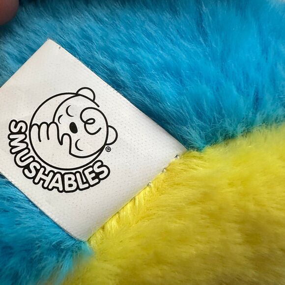 Smushables Blue Parrot Macaw 10” Air Puff Plush Toy Stuffed Animal Bird - Picture 4 of 8